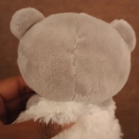 Carters Just One You Grey White Rosette Bear Clouds Lovey Baby Security Blanket - Picture 7 of 14